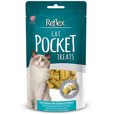 Reflex Pocket Tavuk Eti ve Peynirli Kedi Ödülü 60 Gr