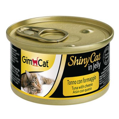 GimCat ShinyCat Ton Balıklı Peynirli Jöleli Kedi Konservesi 70 Gr
