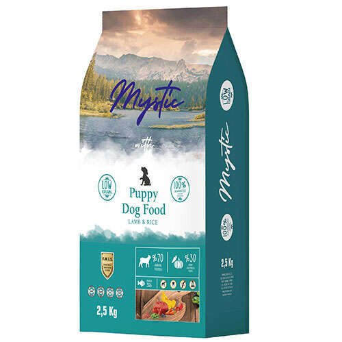 Mystic Puppy Düşük Tahıllı Kuzu Etli Yavru Köpek Maması 2,5 Kg