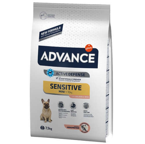 Advance Mini Sensitive Somonlu Küçük Irk Köpek Maması 7,5 Kg