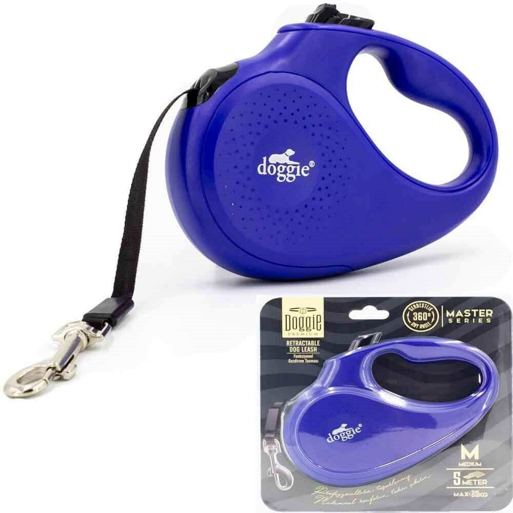 Doggie Otomatik Tasma Master Serisi M Mavi