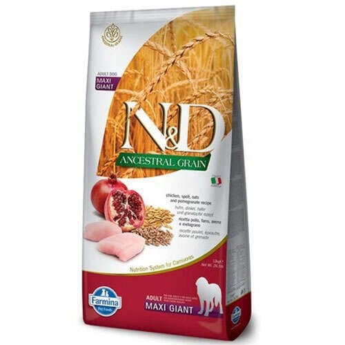 ND Düşük Tahıl Giant Tavuk Nar Büyük Irk Köpek Maması 12 Kg