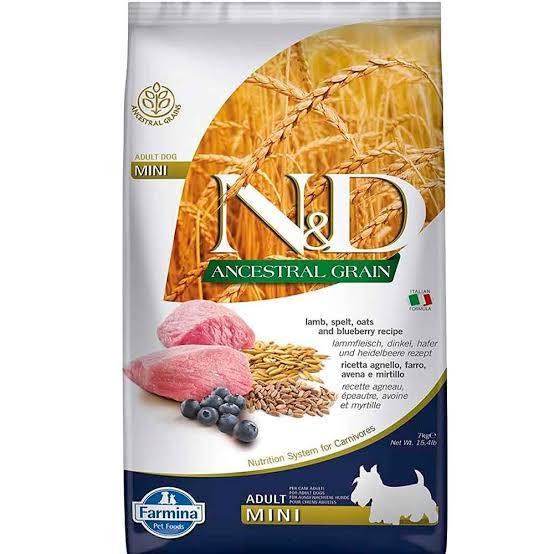ND Düşük Tahıl Kuzu Yaban Mersini Küçük Irk Köpek Maması 2,5 Kg