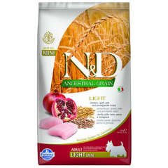 ND Düşük Tahıl Mini Light Küçük Irk Tavuk Nar Köpek Maması 2,5 Kg