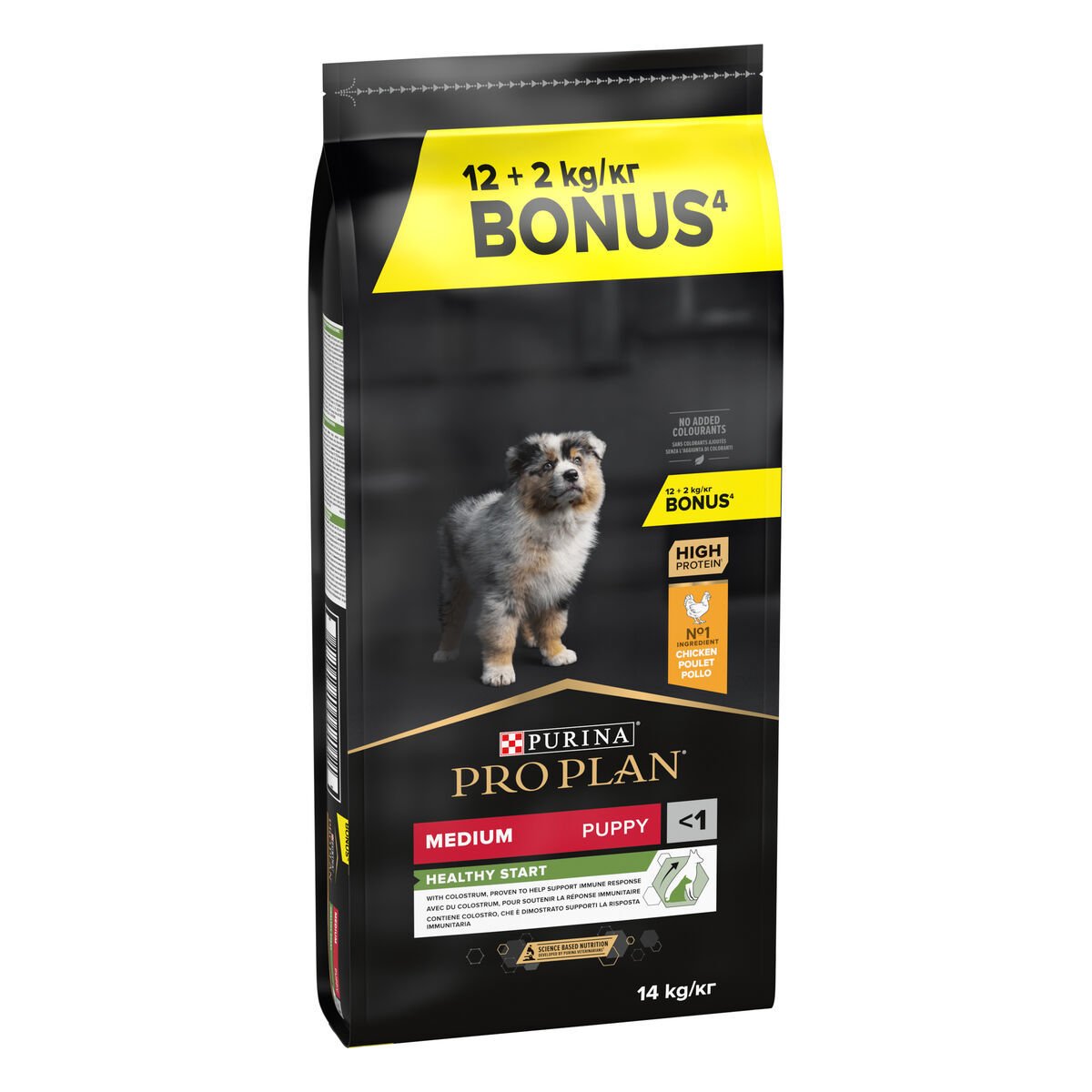 Pro Plan Tavuklu Orta Irk Yavru Köpek Maması 12 + 2 Kg