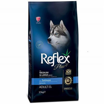 Reflex Plus Somonlu Orta / Büyük Irk Köpek Maması 15 Kg