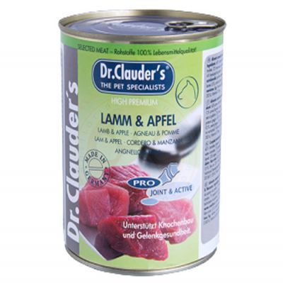 Dr. Clauders Kuzu Eti Elmalı Köpek Konservesi 400 Gr