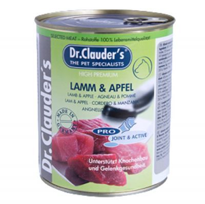 Dr. Clauders Kuzu Eti Elmalı Köpek Konservesi 800 Gr