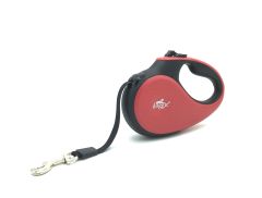 Doggie Otomatik Köpek Tasması Soft L 50 kg 5 mt Kırmızı