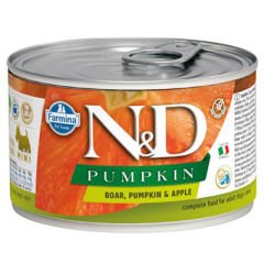 ND 2291 Mini Balkabaklı ve Yaban Domuzlu Köpek Konservesi 140 Gr