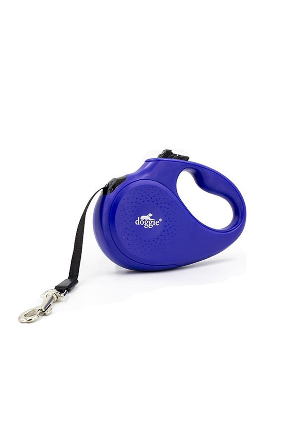 Doggie Otomatik Köpek Tasması Master M 25 kg 5 mt Lacivert