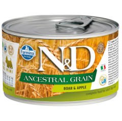 ND 2420 Düşük Tahıl Yaban Domuzu ve Elmalı Köpek Konservesi 140 Gr