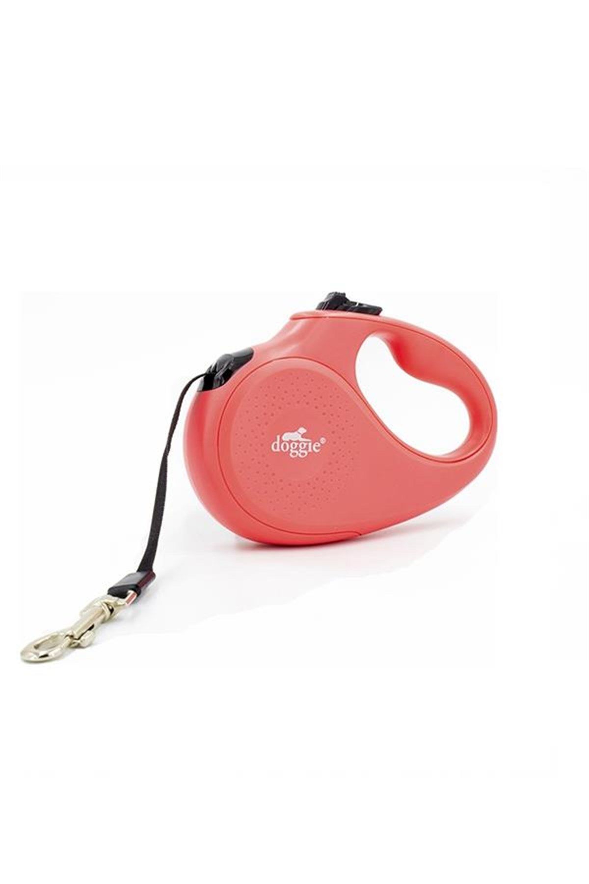 Doggie Otomatik Köpek Tasması Master S 15 kg 5 mt Pembe