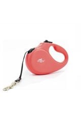 Doggie Otomatik Köpek Tasması Master S 15 kg 5 mt Pembe