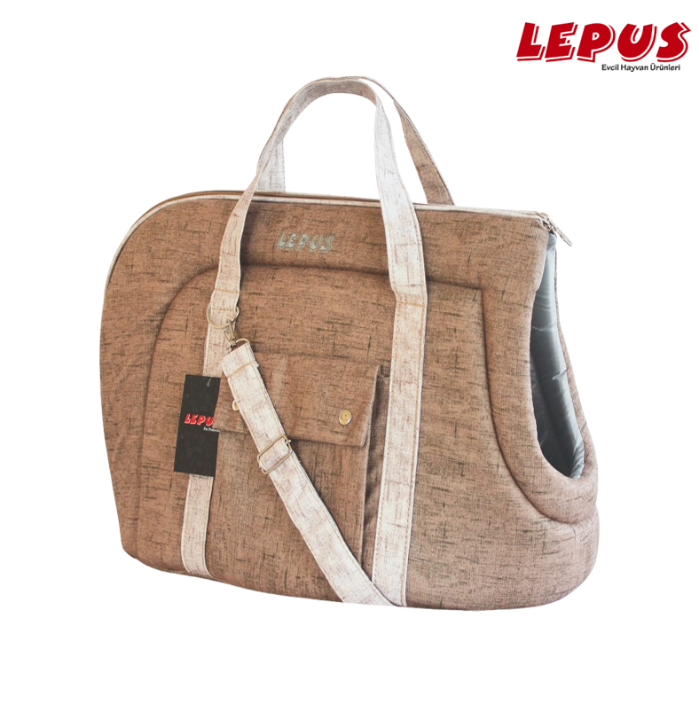 Lepus Açık Taşıma Çantası Sütlü Kahve