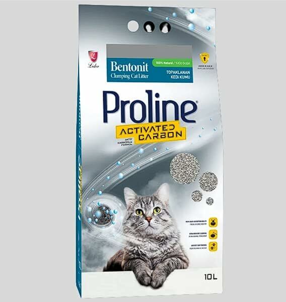 Pro Line Aktif Karbonlu Topaklanan Kedi Kumu 10 Lt
