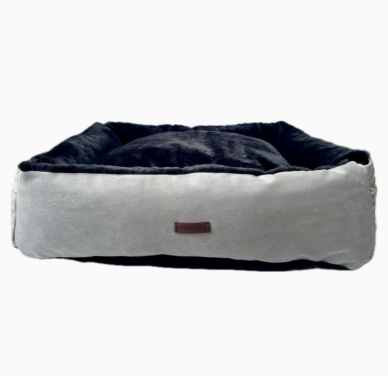 PAWLAND SİYAH&GRİ TOSCANA PELUŞ YATAK 70x55CM