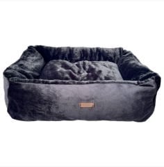 PAWLAND SİYAH TOSCANA PELUŞ YATAK 70x55CM
