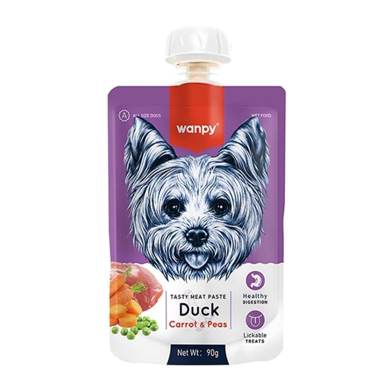 Wanpy Taze Ördekli-Havuçlu Köpek Et Ezmesi 90 gr