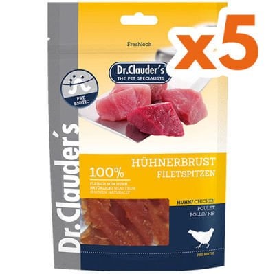 Dr. Clauders Chicken Tavuk Etli Köpek Ödül Fileto 80 Gr - (80 Gr x 5 Adet)