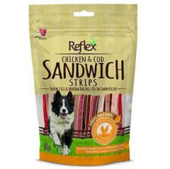 Reflex Bite Tavuk ve Morina Balıklı Sandviç Sticks Köpek Ödülü 80 Gr