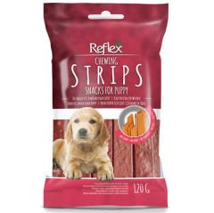 Reflex Strips Biftek Puppy Şerit Çiğneme Yavru Köpek Ödülü 120 Gr