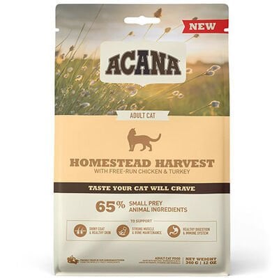 Acana Homestead Harvest Yetişkin Kedi Maması 340 Gr