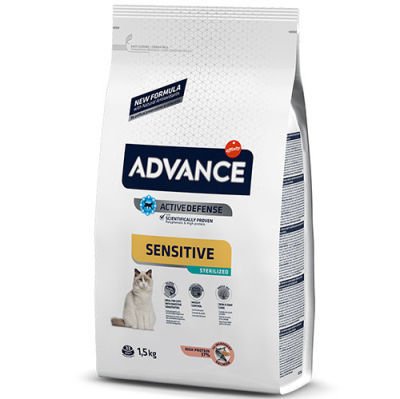 Advance Sensitive Kısırlaştırılmış Somonlu Kedi Maması 1.5 Kg