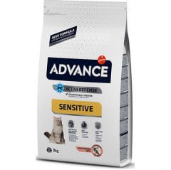 Advance Sensitive Somonlu Yetişkin Kedi Maması 3 Kg
