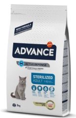 Advance Sterilized Kısırlaştırılmış Hindili Kedi Maması 3 Kg