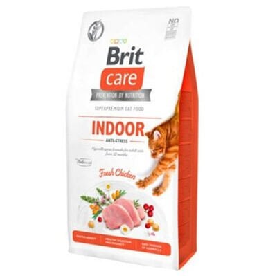 Brit Care Indoor Anti Stress Tavuk Etli Tahılsız Kedi Maması 2 Kg