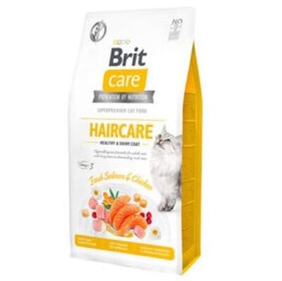 Brit Care Haircare Somon ve Tavuk Deri ve Tüy Sağlığı Tahılsız Kedi Maması 2 Kg