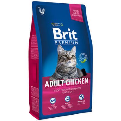 Brit Premium Adult Chicken Tavuk Etli Kedi Maması 8 Kg