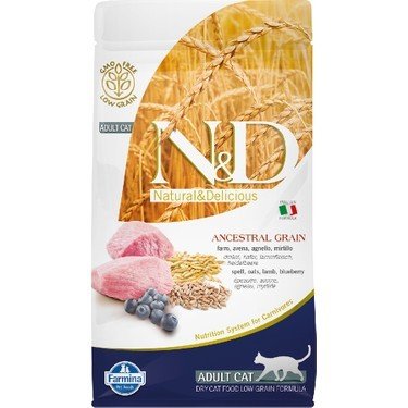 ND Düşük Tahıllı Kuzu Yaban Mersini Kedi Maması 1,5 Kg
