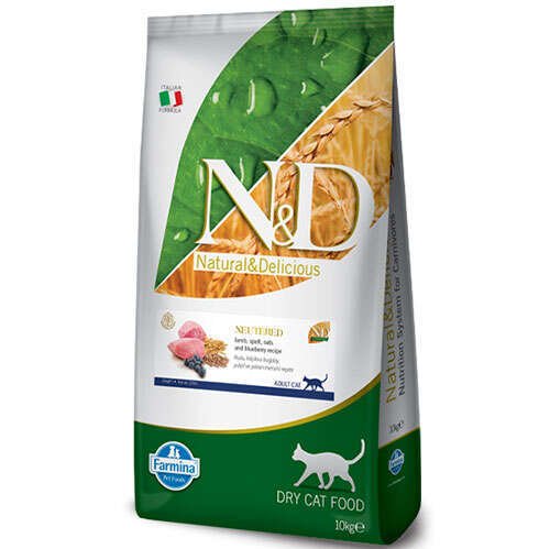 ND Düşük Tahıllı Kuzu Yaban Mersini Kedi Maması 10 Kg
