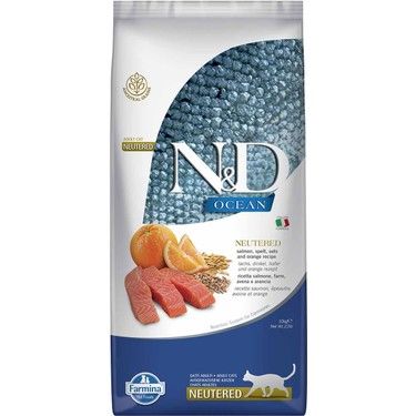 ND Düşük Tahıllı Somonlu Kısırlaştırılmış Kedi Maması 10 Kg