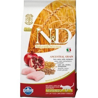 ND Düşük Tahıllı Tavuk Nar Kedi Maması 1,5 Kg