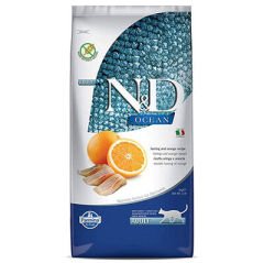 ND Ocean Tahılsız Ringa Balık ve Portakal Kedi Maması 10 Kg