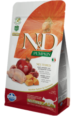 ND Tahılsız Bıldırcın Nar Kısırlaştırılmış Kedi Maması 1,5 Kg