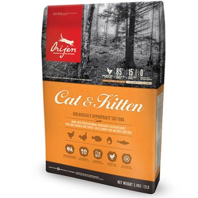Orijen Cat & Kitten Tahılsız Yavru/Yetişkin Kedi Maması 5,4 Kg