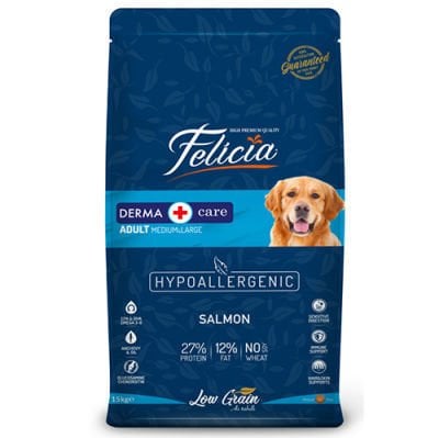 Felicia Düşük Tahıllı Somonlu Yetişkin Köpek Maması 15 Kg