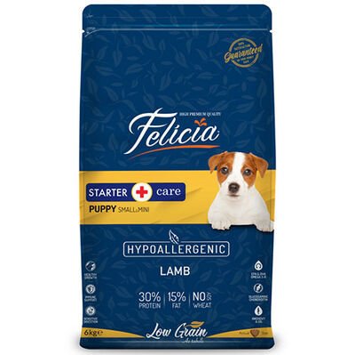 Felicia Puppy Düşük Tahıllı Küçük Irk Kuzu Etli Yavru Köpek Maması 6 Kg