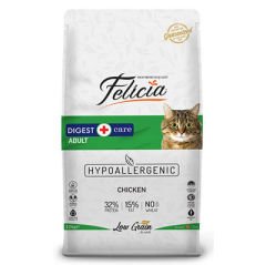 Felicia Düşük Tahıllı Yetişkin Tavuklu ve Hamsili Kedi Maması 12 Kg