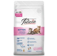 Felicia Kitten Düşük Tahıllı Tavuk ve Hamsi Yavru Kedi Maması 2 Kg