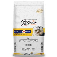 Felicia Sterilised Düşük Tahıllı Kısırlaştırılmış Tavuk Etli Kedi Maması 12 Kg
