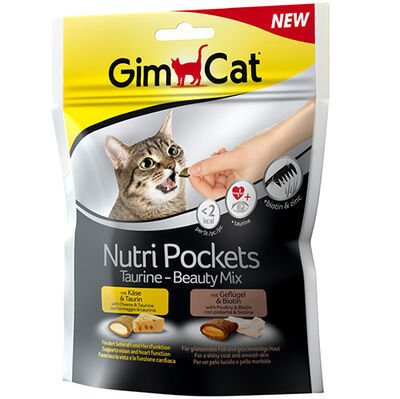 Gimcat Nutripockets Taurin / Beauty Mix Kedi Ödülü 150 Gr