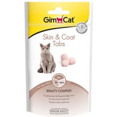 Gimcat Skin & Coat Tabs Deri ve Tüy Sağlığı Kedi Ödül Tableti 40 Gr