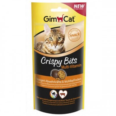 Gimcat Crispy Bits Sığır Etli Multivitamin Kedi Ödülü 40 Gr