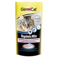 GimCat Topinis Mix Alabalıklı Peynirli Kedi Ödül Tableti 40 Gr