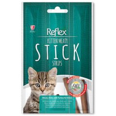 Reflex Kitten Cat Stick Hindi Etli Tahılsız Yavru Kedi Ödül Çubukları 3 Gr x 3 Stick
